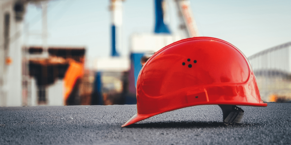 Risk Assessment Advice Hard Hat On Site